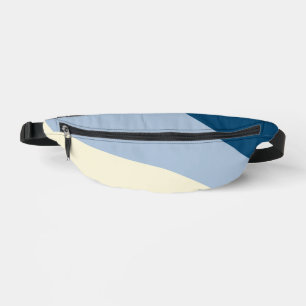 Simple Waves - Dark Blue, Light Blue and Cream Bum Bags