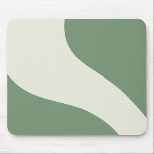 Simple Waves in Green Mouse Pad