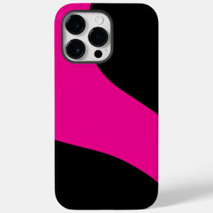 Simple Waves in Magenta and Black Case-Mate iPhone 14 Pro Max Case