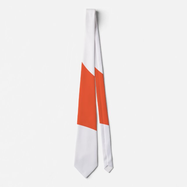 Simple Waves - Orange and White Tie (Front)