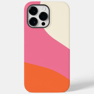 Simple Waves - Pink, Orange and Cream Case-Mate iPhone 14 Pro Max Case
