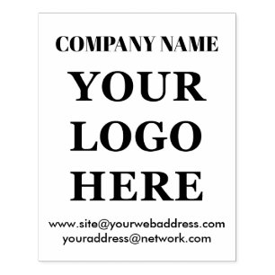 Simple Web Site Your Logo Stamp with wood ink