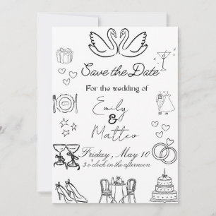 Simple wedding design  invitation