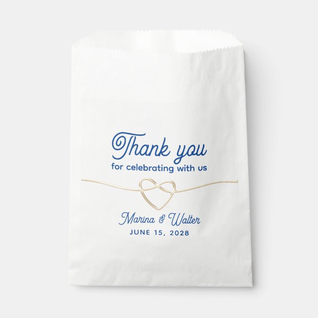 Simple Wedding Favour Bag (Front)