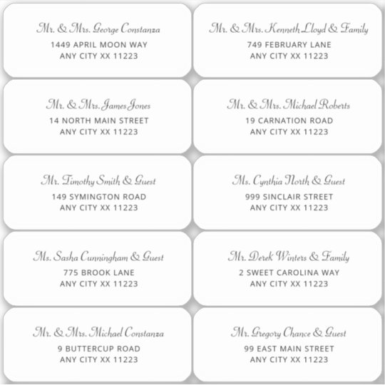 simple-wedding-guest-address-labels-zazzle-au