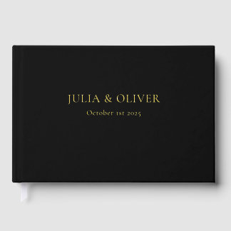 Simple Wedding Guest Book, Linen Wedding Guest  Fo Book