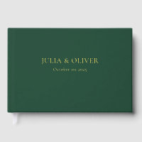 Simple Wedding Guest Book, Linen Wedding Guest Fo