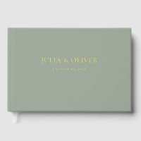 Simple Wedding Guest Book, Linen Wedding Guest Fo