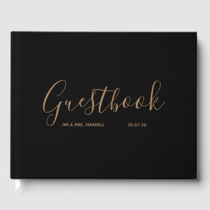 Simple Wedding Guestbook Colour Minimal Elegant