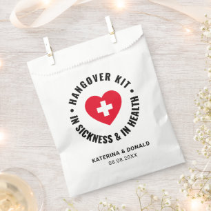 Simple Wedding Hangover Recovery Kit  Favour Bag