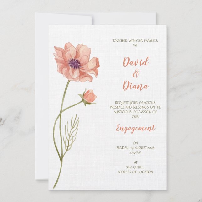 Simple Wedding invitation (Front)