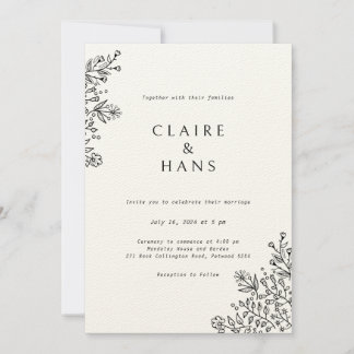 Simple Wedding Invitation