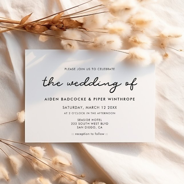 Simple wedding invitation (Creator Uploaded)