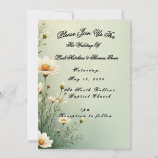 Simple wedding  invitation