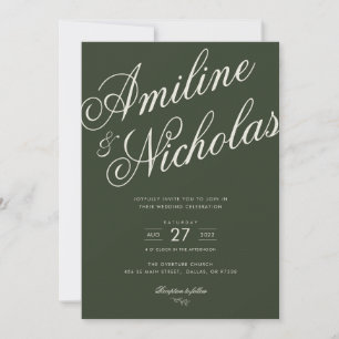 Simple Wedding Invitation