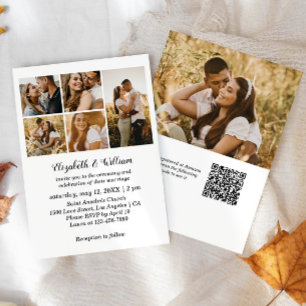 Simple Wedding Invitation With QR Code