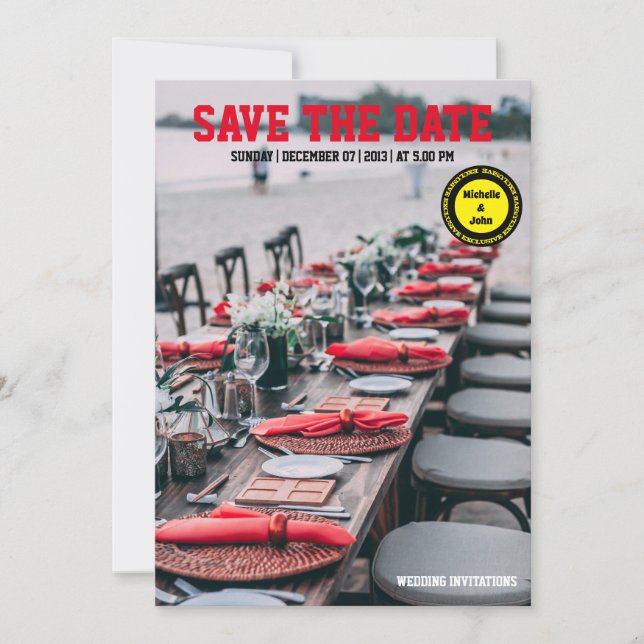 simple wedding invitations elegant (Front)