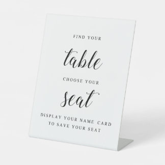 Simple Wedding Name Card Sign