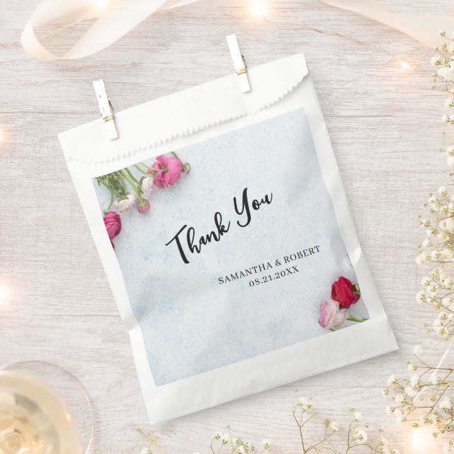 Simple Wedding Personalize It Favor Bags (Clipped)