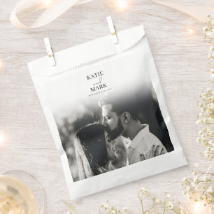 Simple Wedding Photo Thank You Favour Bag