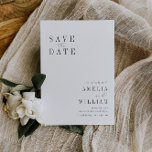 simple wedding Save the Date<br><div class="desc">simple black and white design.</div>