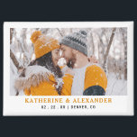 Simple Wedding Save The Date Modern Minimal Photo Magnet<br><div class="desc">Simple Wedding Save The Date Modern Minimal Photo magnet</div>