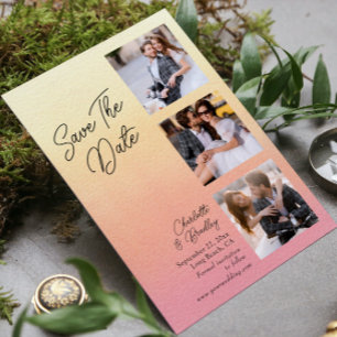 Simple Wedding Save The Date Photo Picture