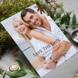 Simple Wedding Save The Date Photo Picture