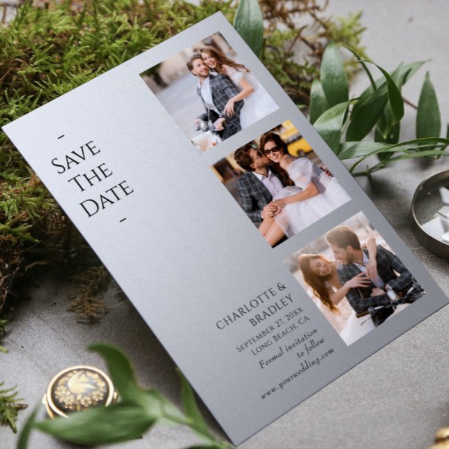 Simple Wedding Save The Date Photo Picture (Creator Uploaded)