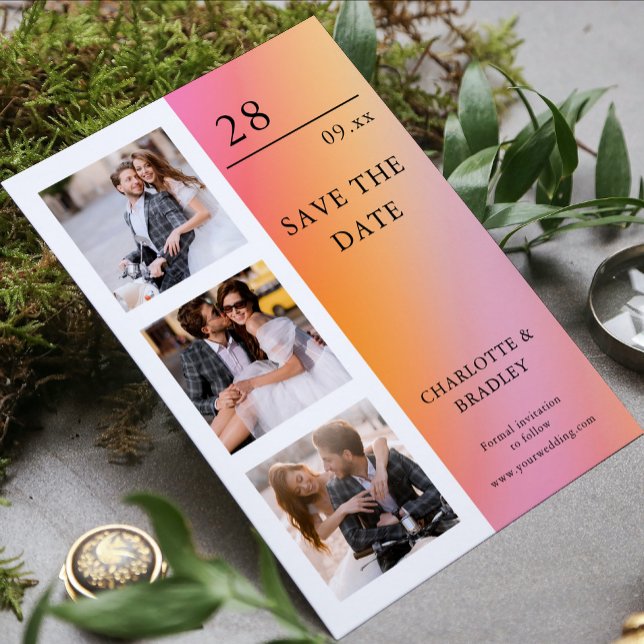 Simple Wedding Save The Date Photo Picture (Creator Uploaded)
