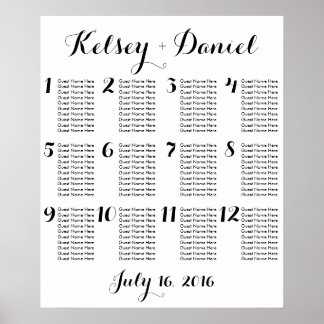 Wedding Reception Seating Chart Posters Zazzle Com Au Fantasy