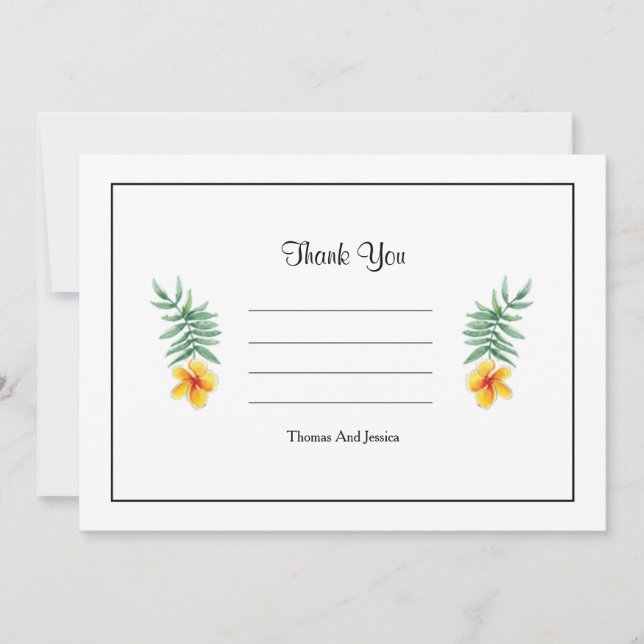 Simple Wedding Thank you card (Front)