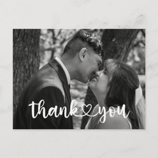 Simple Wedding Thank You Card
