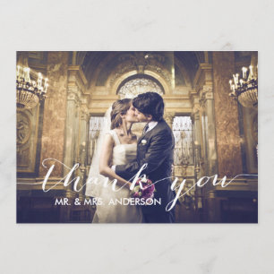 Simple Wedding Thank You Card