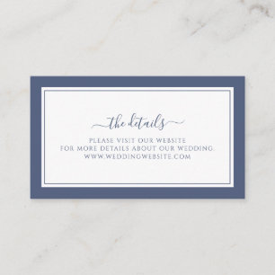 Simple Wedding Website Enclosure Card