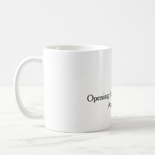 Simple welcome opening welcome barcode QR add name Coffee Mug