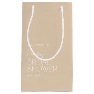 Simple Welcome/Thank You Bridal Shower Small Gift Bag