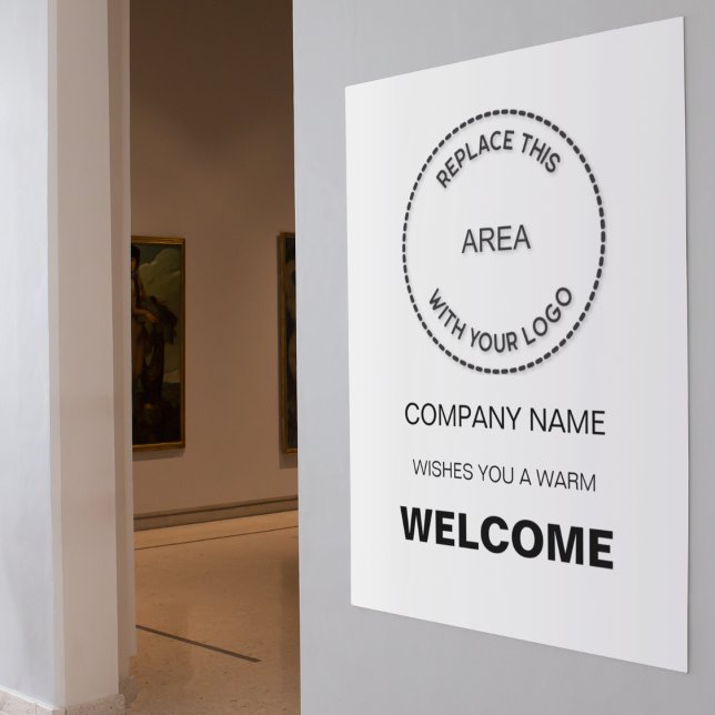 Simple Welcome to Company Logo Any Colour Poster (Creator Uploaded)