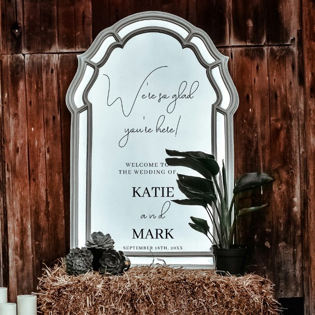 Simple Welcome To Our Wedding Window (Simple Welcome To Our Wedding Window Window Cling)
