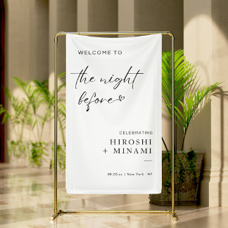Simple Welcome To The Night Before Banner