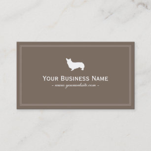 Simple Welsh Corgi Business card