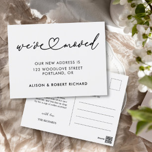 Simple We've Moved New Address Moving Announcement Postcard