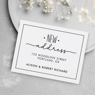 Simple We've Moved New Address Moving Announcement Postcard