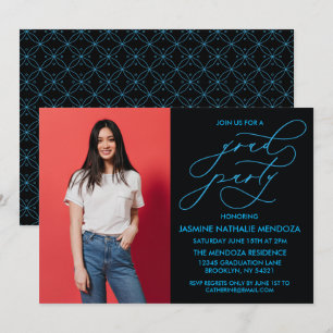 SIMPLE WHIMSICAL CALLIGRAPHY GRADUATION INVITATION