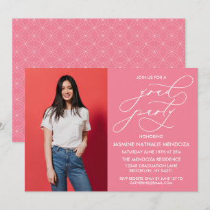SIMPLE WHIMSICAL CALLIGRAPHY GRADUATION INVITATION