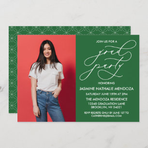 SIMPLE WHIMSICAL CALLIGRAPHY GRADUATION INVITATION