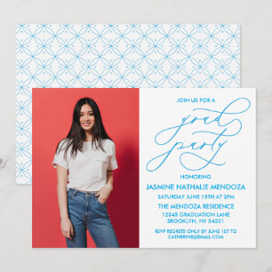 SIMPLE WHIMSICAL CALLIGRAPHY GRADUATION INVITATION