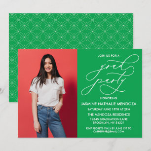 SIMPLE WHIMSICAL CALLIGRAPHY GRADUATION INVITATION