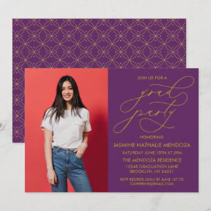 SIMPLE WHIMSICAL CALLIGRAPHY GRADUATION INVITATION