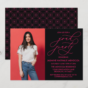 SIMPLE WHIMSICAL CALLIGRAPHY GRADUATION INVITATION